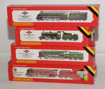 Lot 158 - Four boxed Hornby Model Railways OO-gauge locomotives and tenders