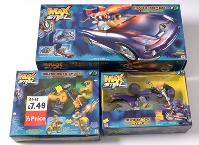 Lot 189 - Mattel Max Steel items, various.