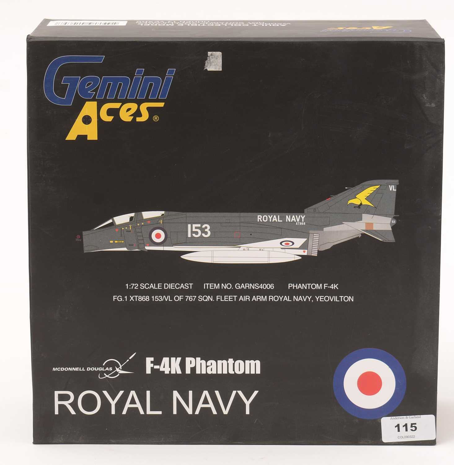 Lot 115 - Gemini Aces 1:72 scale diecast model