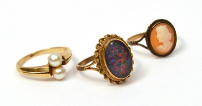 Lot 144 - Three rings