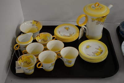 Lot 458 - A Shelley 'Phlox' pattern coffee service.
