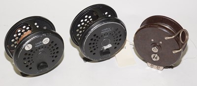 Lot 593 - Three fishing reels.