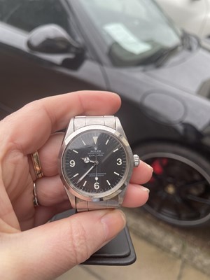 Lot 16 - Rolex Oyster Perpetual Explorer: a stainless steel cased automatic wristwatch