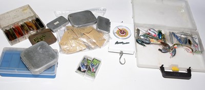 Lot 606 - Assorted fishing lures; and other tackle unspecified.