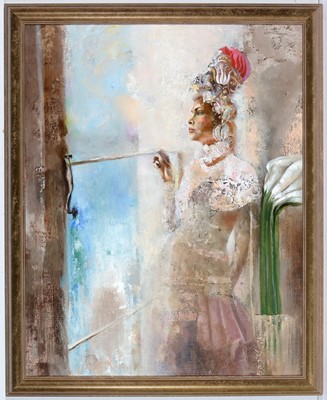 Lot 630 - Timur Ernst Akhmedov - White on Grey | mixed media
