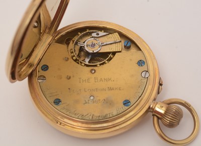 Lot 11 - J.W. Benson, London: an 18ct yellow gold open faced pocket watch