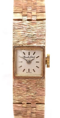 Lot 6 - Bueche Girod: a 9ct bi-coloured gold lady's cocktail watch