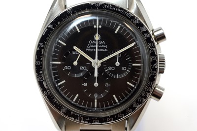 Lot 45 - Omega Speedmaster Professional: a stainless steel cased wristwatch