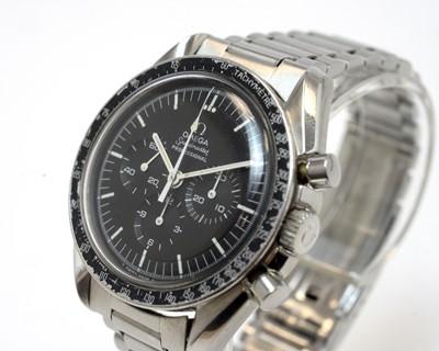 Lot 45 - Omega Speedmaster Professional: a stainless steel cased wristwatch