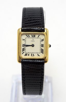Lot 46 - Ebel: an 18ct yellow gold cased cocktail watch