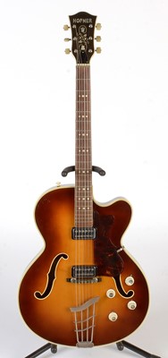 Lot 73 - Hofner  President  Brunette Thin E2 Guitar