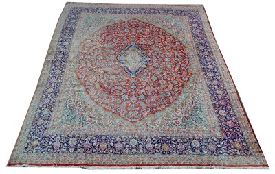 Lot 648 - A Kirman carpet