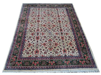 Lot 93 - A Kashan carpet