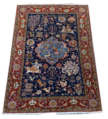 Lot 413 - A Qum rug