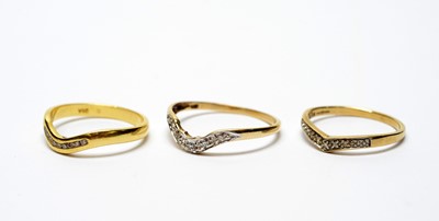 Lot 227 - Three diamond rings