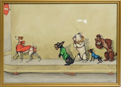Lot 245 - Boris O'Klein - watercolour