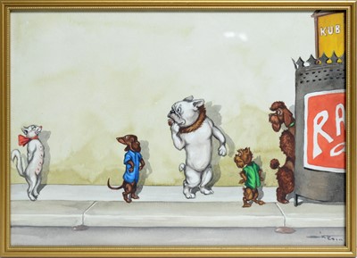 Lot 246 - Boris O'Klein - watercolour