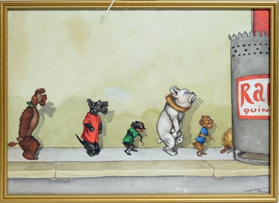 Lot 247 - Boris O'Klein - watercolour