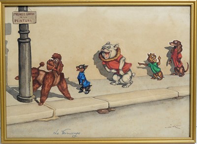 Lot 248 - Boris O'Klein - watercolour