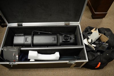 Lot 530 - Robert Juliat theatrical spotlight; floodlights and accessories.