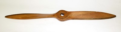 Lot 871 - An early 20th Century twin-blade wooden propellor.