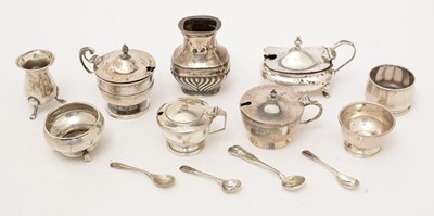 Lot 376 - Silver condiments