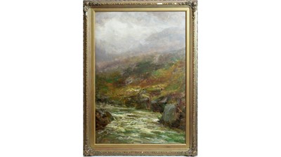 Lot 1005 - John Falconar Slater - A Misty Upland River | oil