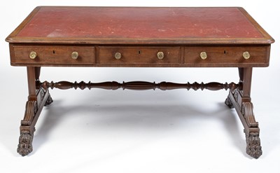 Lot 1079 - Gillows, Lancaster: a Victorian mahogany library table.