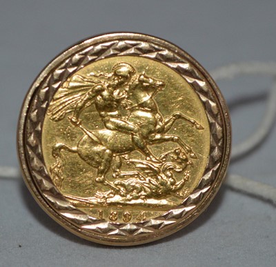 Lot 240 - A Queen Victoria gold sovereign ring