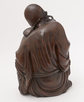 Lot 741 - Chinese carved rootwood figure of an immortal