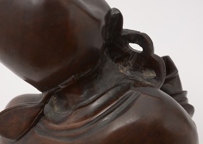 Lot 741 - Chinese carved rootwood figure of an immortal