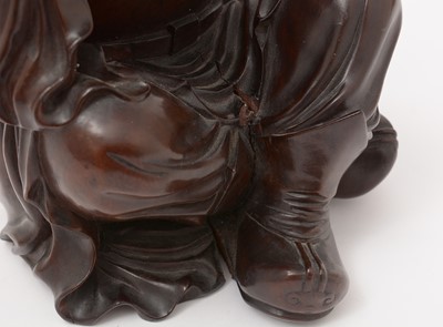 Lot 741 - Chinese carved rootwood figure of an immortal