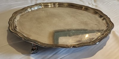Lot 175 - A silver salver