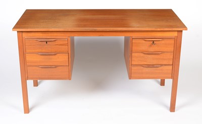 Lot 357 - Bent Silberg, Mobler: a Danish teak desk.