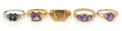 Lot 132 - Five rings