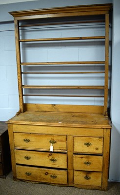 Lot 74 - A 19th Century pine dresser.