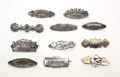 Lot 135 - A collection of silver Victorian and early 20th Century brooches