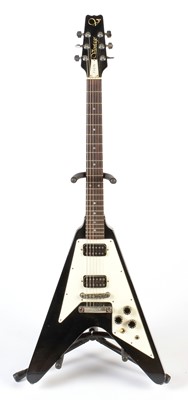 Lot 57 - Vantage FV575 Fling V guitar, cased