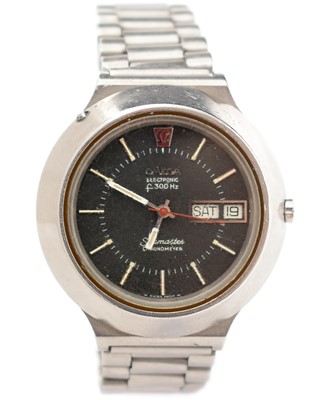 Lot 360 - Omega Seamaster f300 Hz Electronic Chronometer: a steel cased wristwatch
