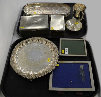 Lot 438 - Silver and electroplate items.