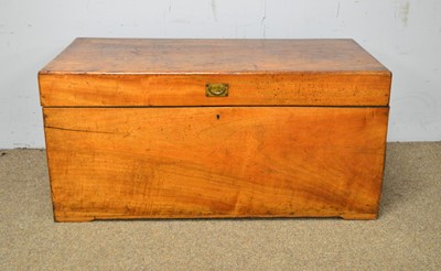 Lot 33 - A 19th Century camphorwood blanket box.