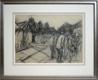 Lot 839 - Tom McGuinness - charcoal on paper