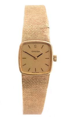 Lot 361 - Omega: a 9ct yellow gold cocktail watch