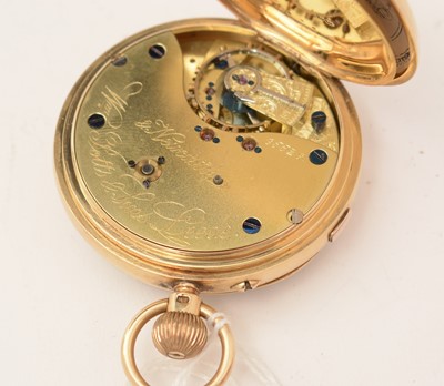 Lot 348 - A Victorian 18ct yellow gold cased open faced pocket watch