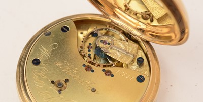 Lot 348 - A Victorian 18ct yellow gold cased open faced pocket watch