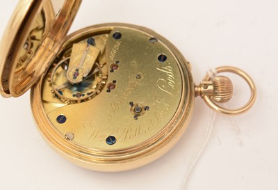 Lot 348 - A Victorian 18ct yellow gold cased open faced pocket watch
