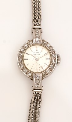 Lot 366 - Vertex, Geneve: a diamond set cocktail watch