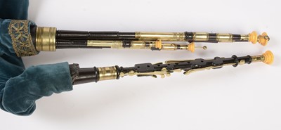 Lot 11 - A set of David Burleigh Northumbrian Small Pipes