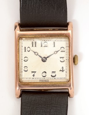 Lot 367 - Rolex: a 9ct yellow gold cased wristwatch