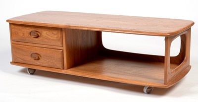 Lot 370 - Ercol: an elm 'Minerva' coffee table